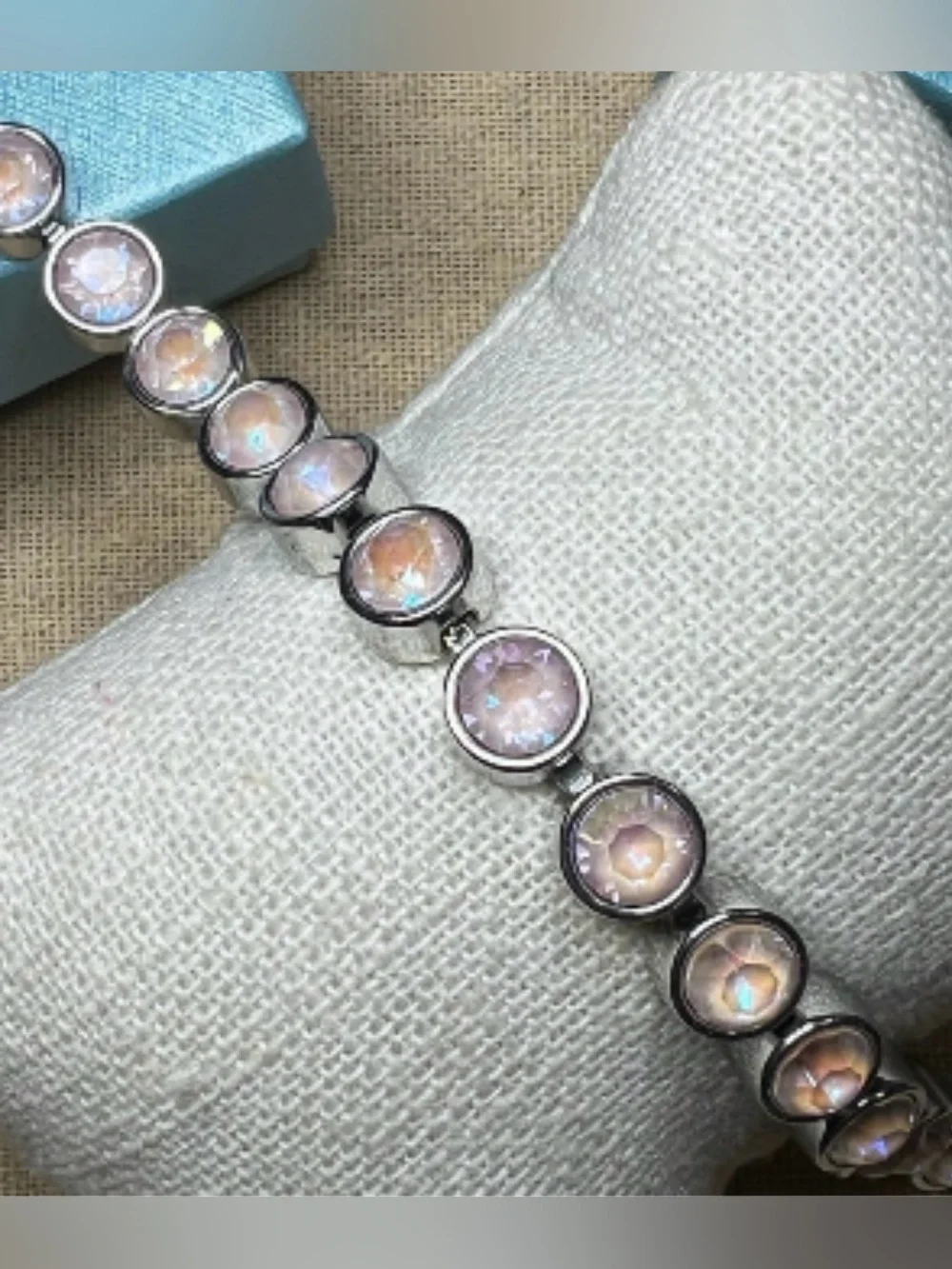 💗Dusty Pink Delite Ice bracelet ~ Touchstone Crystal by Swarovski🌸 - Picture 2 of 13